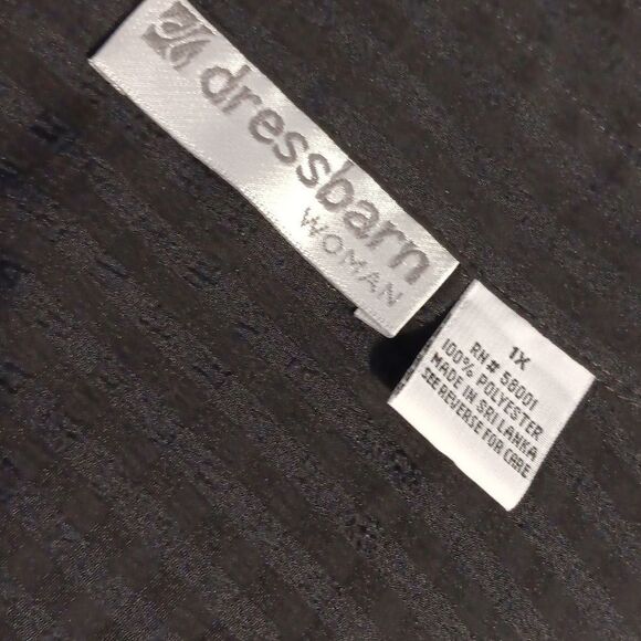 Black Simi Sheer Striped Button-Up Blouse - Picture 5 of 6